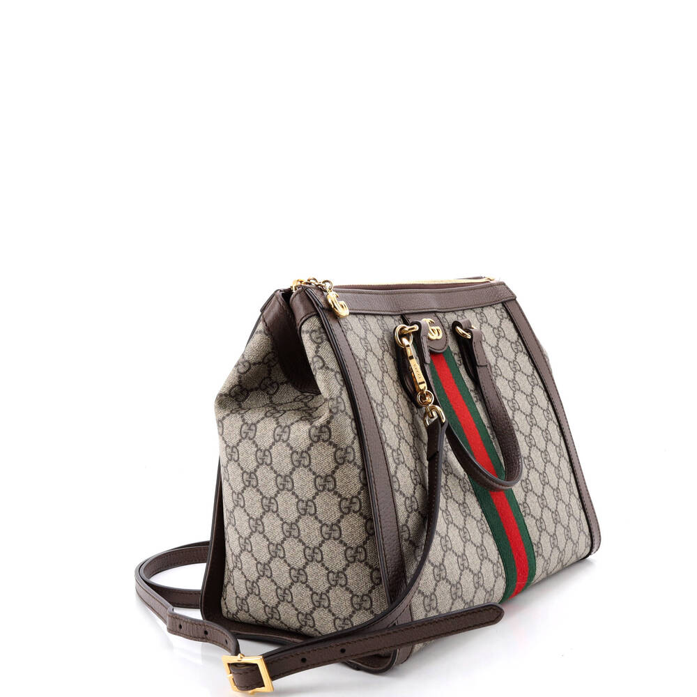 Gucci Ophidia Top Handle Tote Gg Coated #250890G12B - Picture 2 of 7